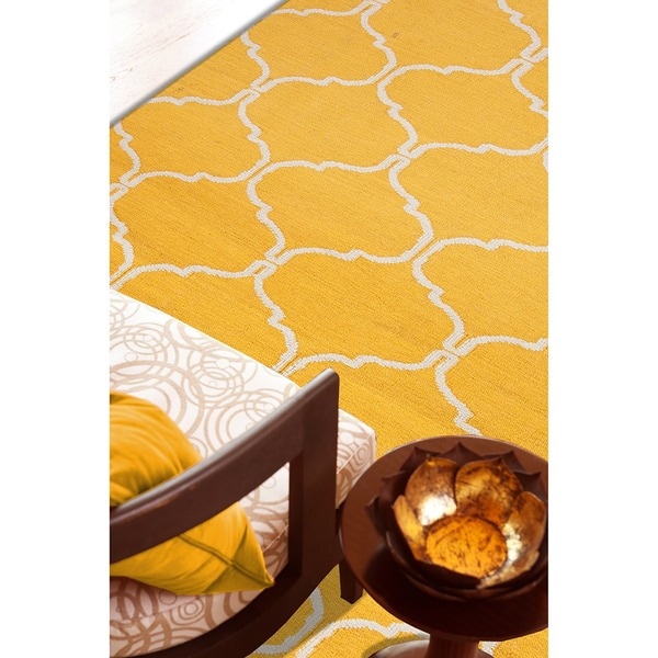 Handmade Flat Weave Moroccan Wool Area Rug (8' x 10')