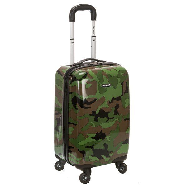 camo hardside luggage