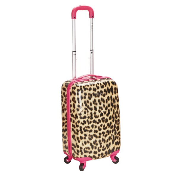 Rockland Designer Pink Leopard 20-inch Lightweight Hardside Carry On ...