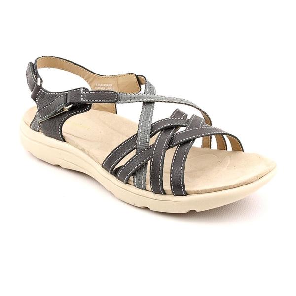 Easy Spirit Women's 'Savasana' Leather Sandals - 15147287 - Overstock ...