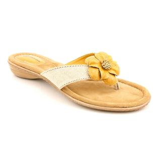 Giani Bernini Women's 'Alexia' Yellow Synthetic Sandals