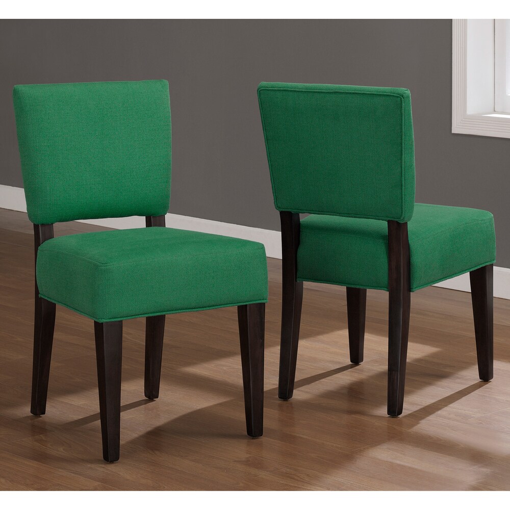 Shop Emerald Green 'Savannah' Dining Chairs (Set of 2) - Overstock
