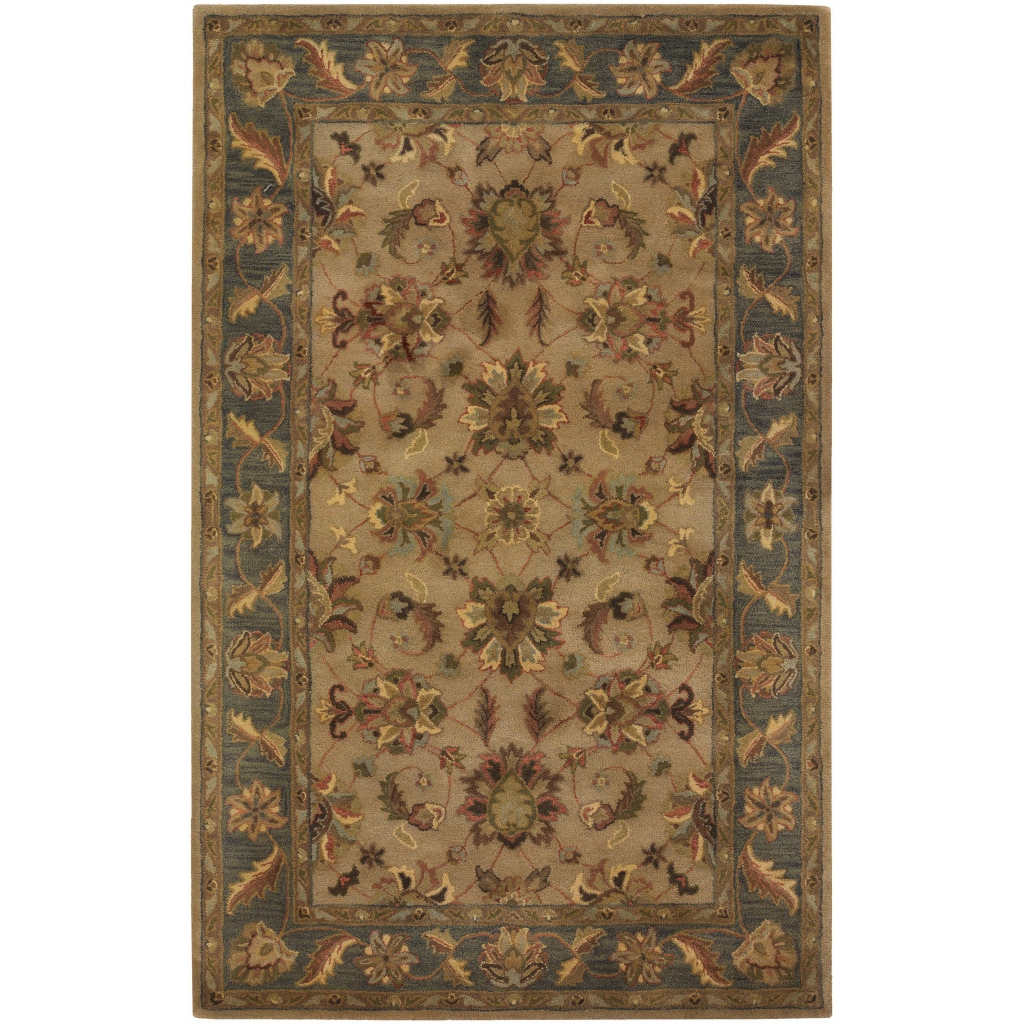 Castello Guinevere Latte Jade Area Rug (5 X 8)