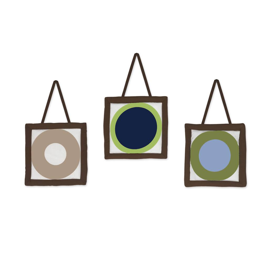 Sweet JoJo Designs Designer Dot Modern Wall Hangings (Set of 3)