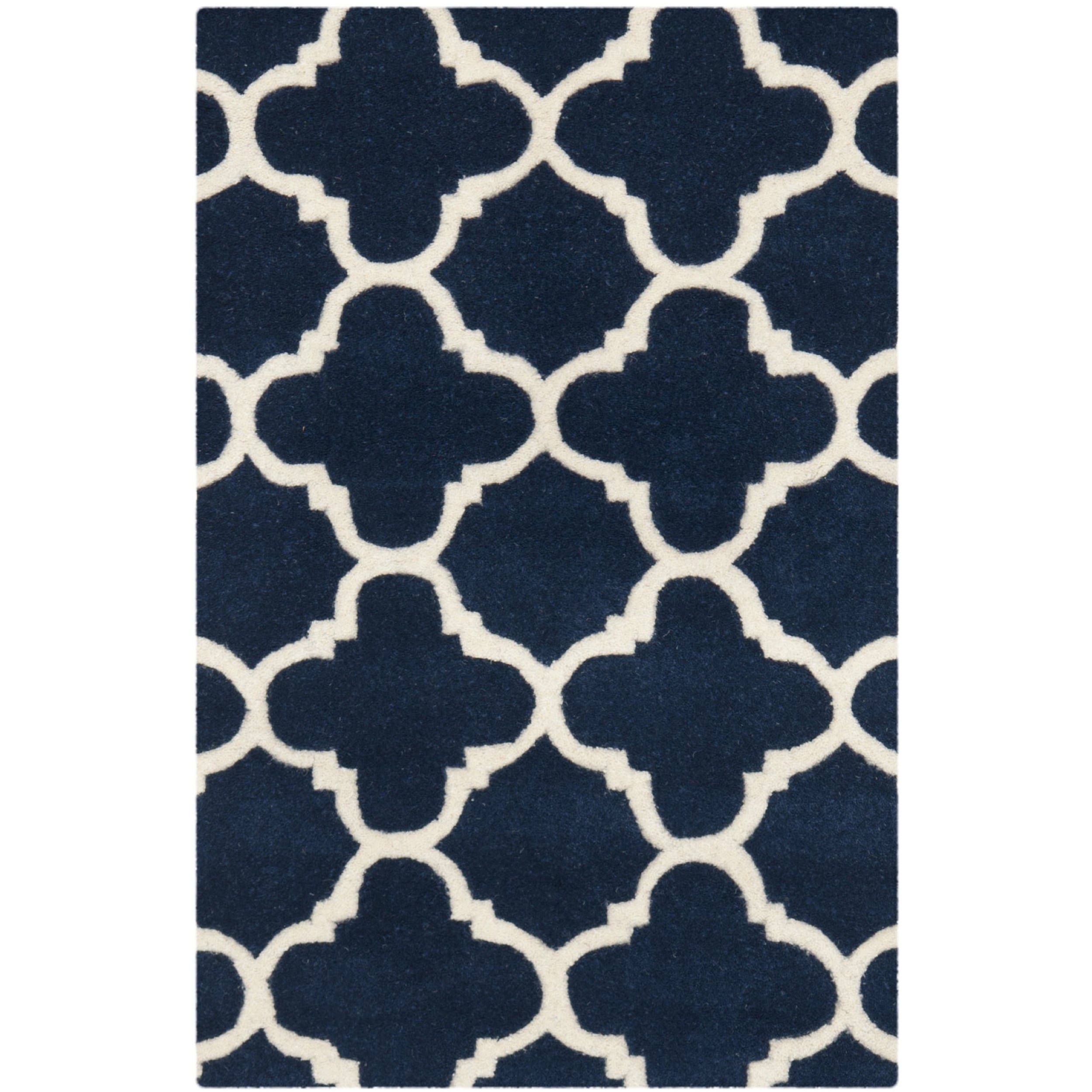 Safavieh Handmade Moroccan Chatham Dark Blue Wool Rug (2 X 3)