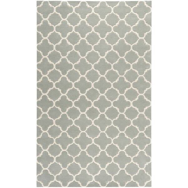 Safavieh Handmade Moroccan Chatham Grey Wool Area Rug - 8' x 10'