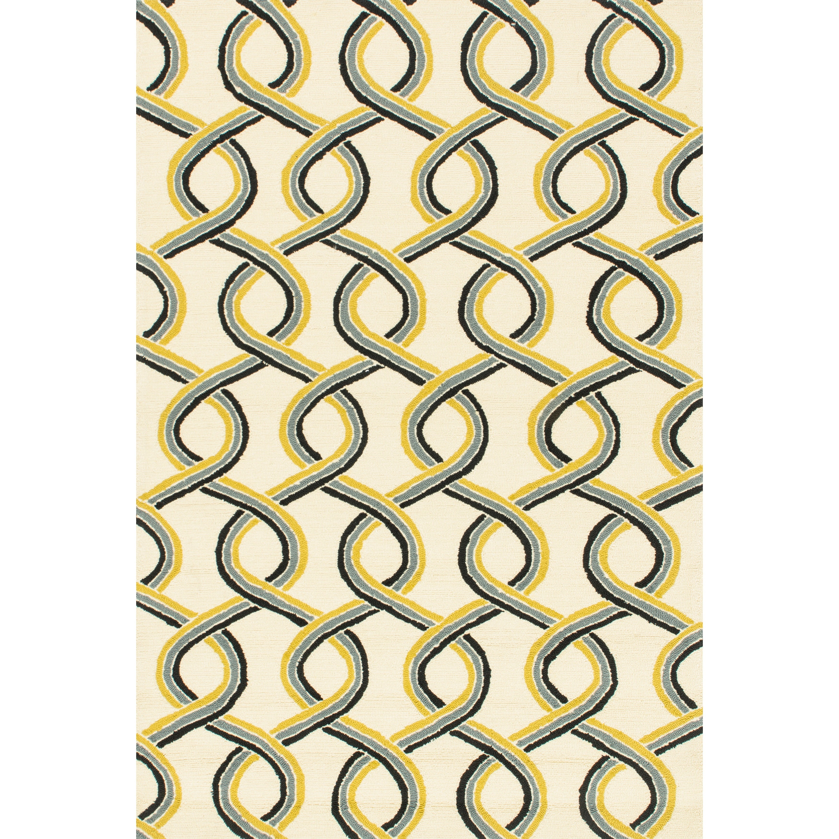 Alexander Home Capri Geometric Hand-hooked Indoor/ Outdoor Rug