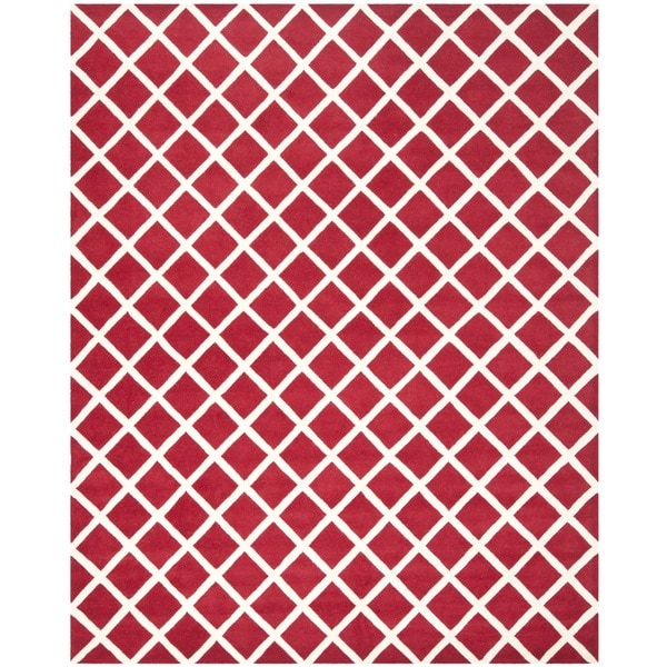 Safavieh Handmade Moroccan Chatham Red Wool Rug (8 x 10)  