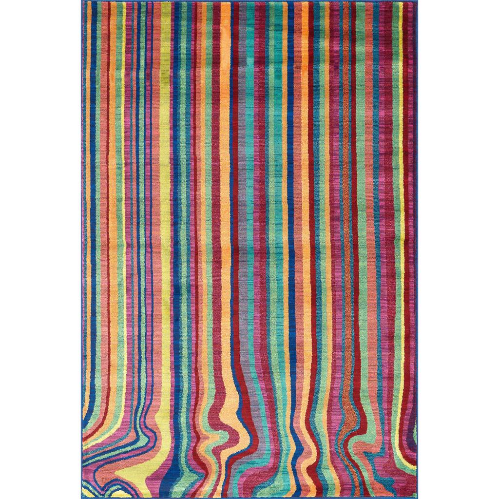 Alexander Home Skye Monet Multi Stripe Area Rug