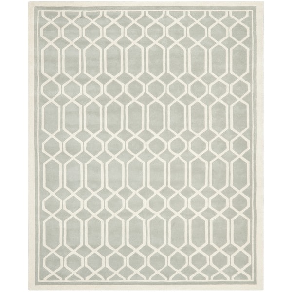 Safavieh Contemporary Handmade Moroccan Chatham Gray Wool Rug (8 x 10