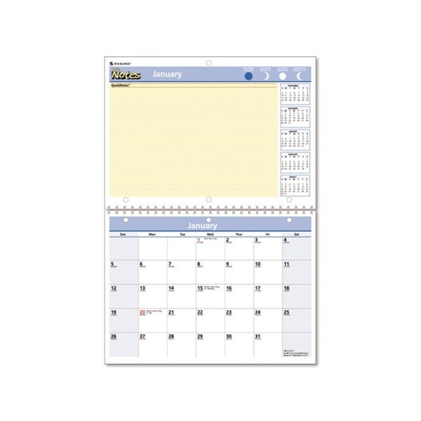2013 QuickNotes Recycled Desk/Wall Calendar (11 x 8) At A Glance Wall Calendars