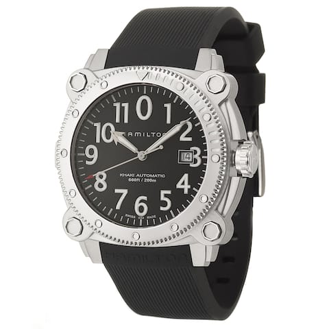 Hamilton Men's 'Khaki Navy' Stainless Steel Swiss Automatic Watch