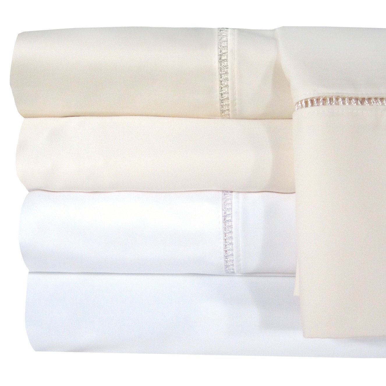 Grand Luxe Linford Egyptian Cotton Sateen Deep Pocket 1200 Thread