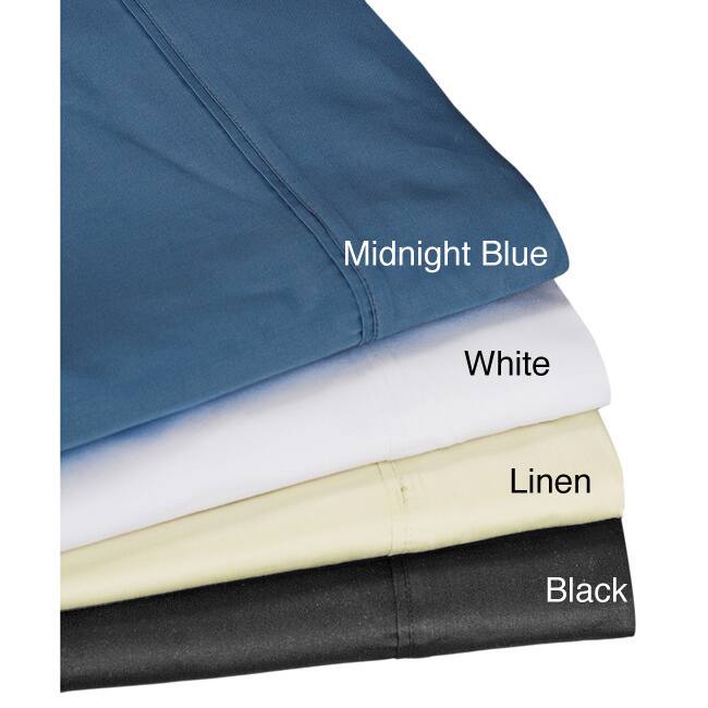 300 Thread Count Solid Cotton Sateen Extra Deep Pocket Bed Sheet Set