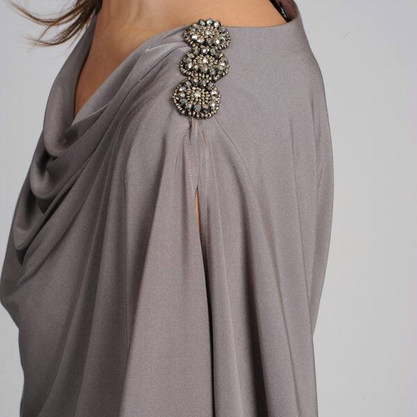 Shop R M Richards Women S Blouson Drape Neck Dress Free