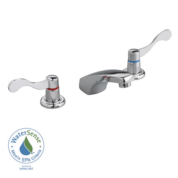 Heritage Widespread 2 Handle Low Arc Polished Chrome Bathroom Faucet American Standard Bathroom Faucets