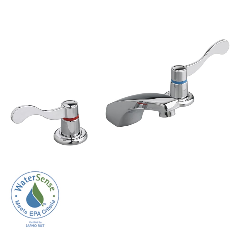 Heritage Widespread 2 handle Low arc Polished Chrome Bathroom Faucet