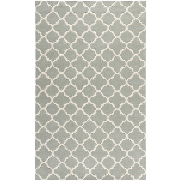 Safavieh Handmade Thick-Pile Moroccan Grey Wool Rug - 8'9' x 12'