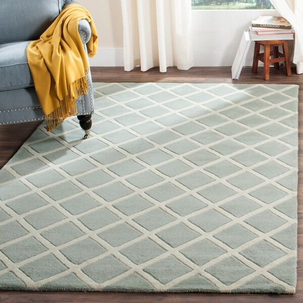 Safavieh Handmade Moroccan Chatham Grey Wool Rug - 8'9 x 12'