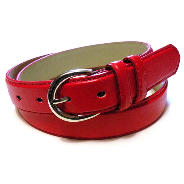 Shop Womens Colored Leather Slim Belt - Free Shipping On Orders Over ...
