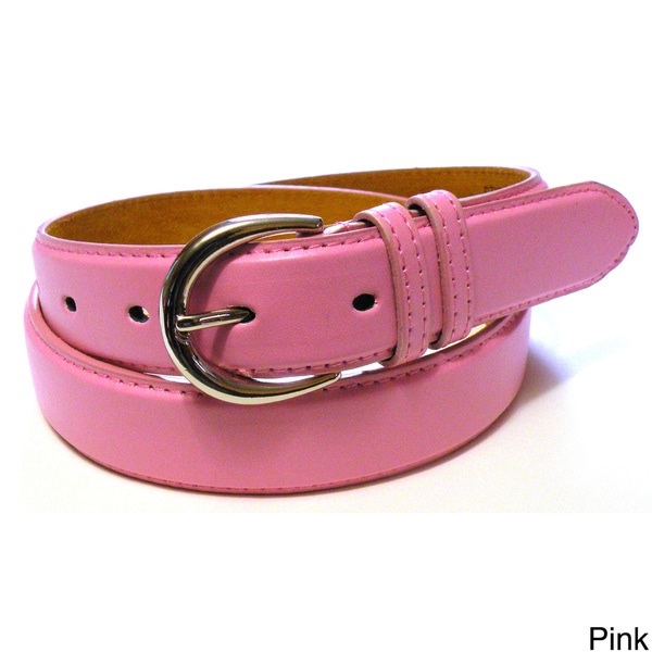 Womens Colored Leather Slim Belt - 15178969 - Overstock.com Shopping ...