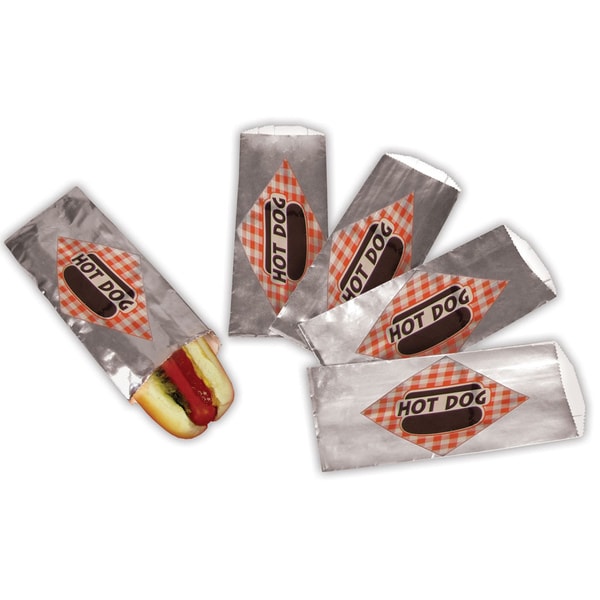 Paragon Standard Hot Dog Foil Bag (1000 Count)