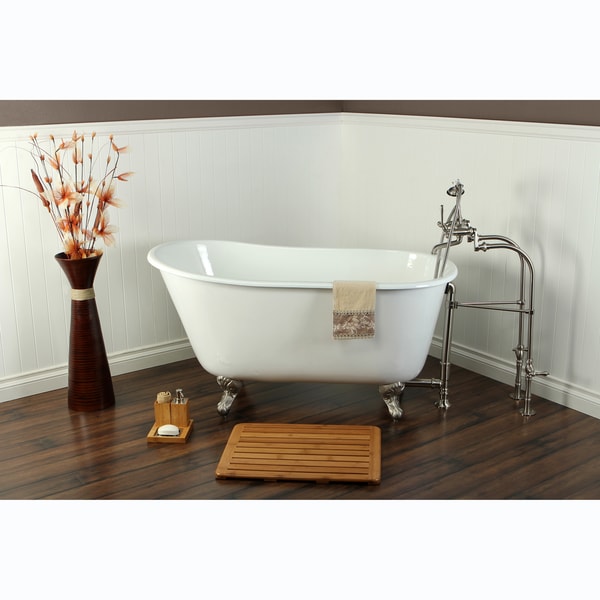 Slipper Cast Iron 53 inch Clawfoot Bathtub   15178973  