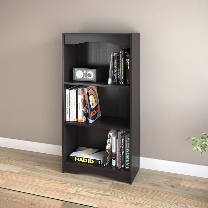 Black 3-shelf 48-inch Bookcase