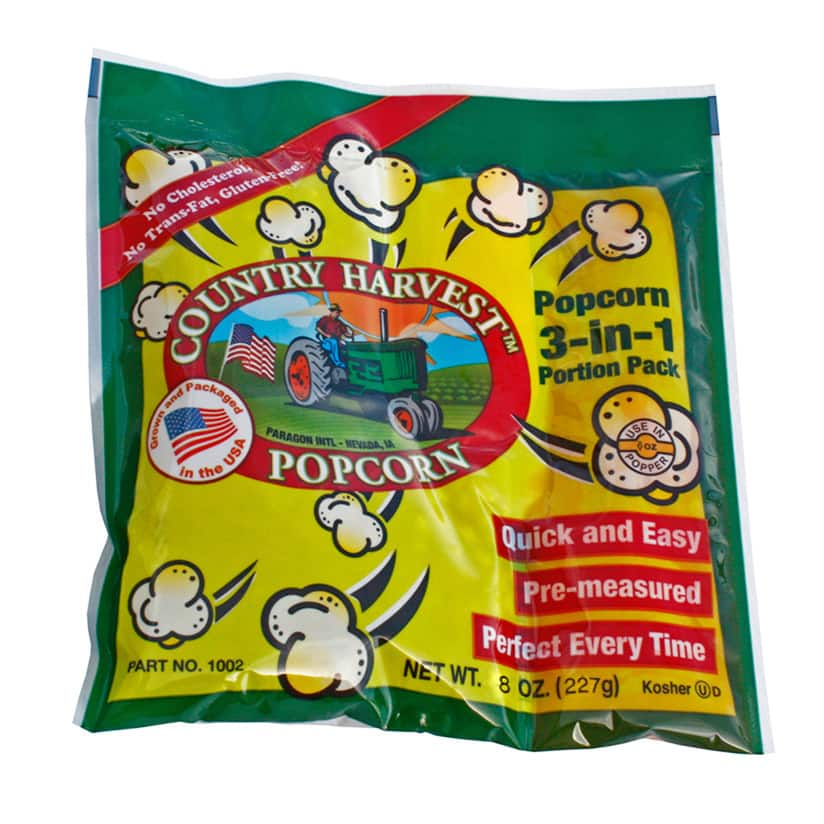 Country Harvest Popcorn Portion Packs for 6-ounce Machine (Case of 24)