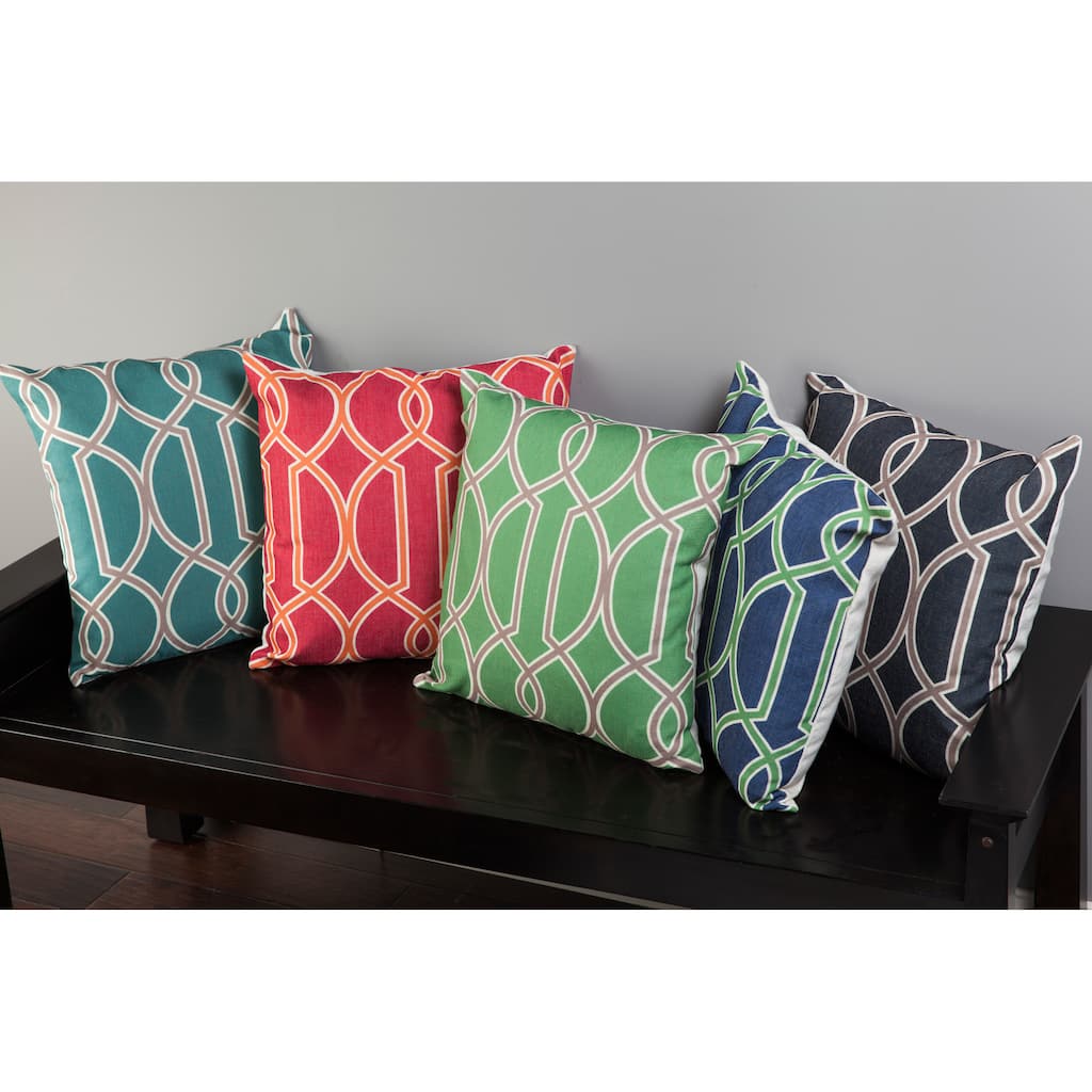 Artistic Weavers Dalia Geometric Trellis 22-inch Decorative Feather Down Pillow