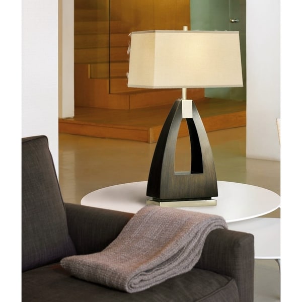 Modern Trina Table Lamp 16 in. H x 10 in. W