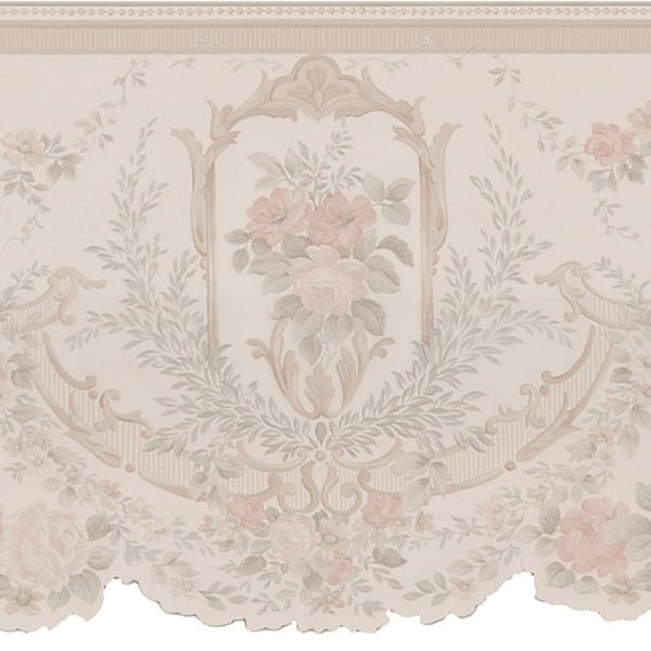 Shop Taupe Cameo Fleur Border Wallpaper Free Shipping On Orders Over