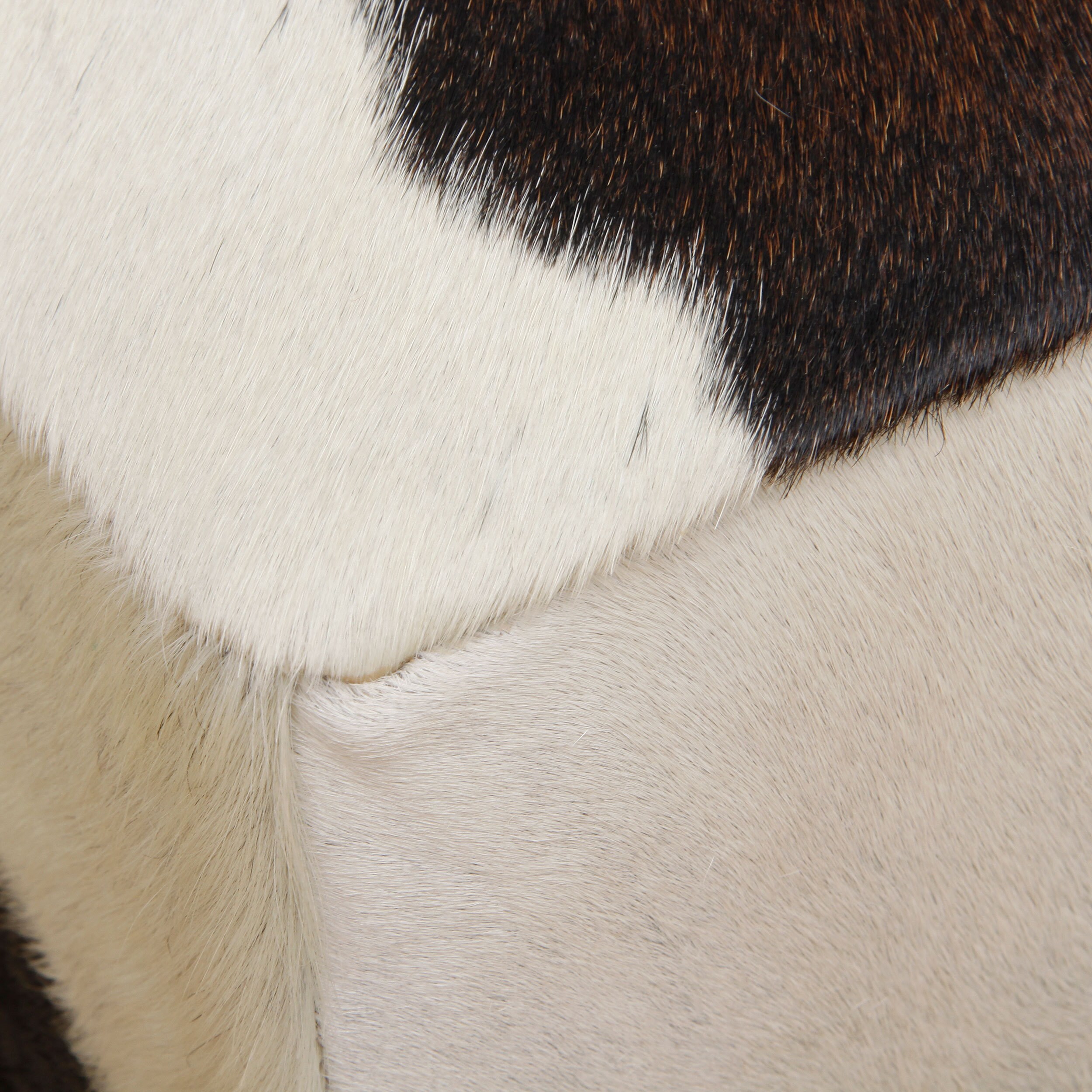 Handmade Cowhide Large Storage Ottoman Pouf Peru Free Storage Ottoman Pouf
