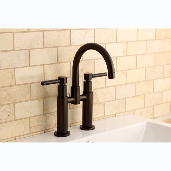 Bridge Oil Rubbed Bronze Bathroom Faucet