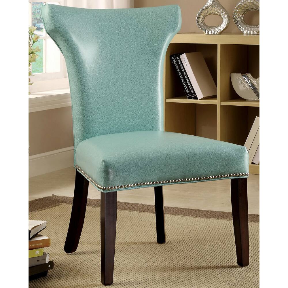 Furniture of America Flarisa Contemporary Accent-Dining Chairs (Set of 2) - 23 1/2"W x 26"D x 38 1/4"H