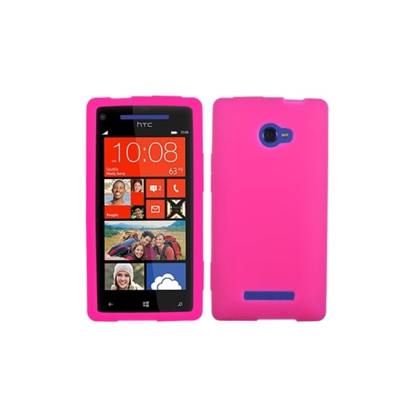 INSTEN Hot Pink Solid Skin Cover for HTC Windows Phone 8X