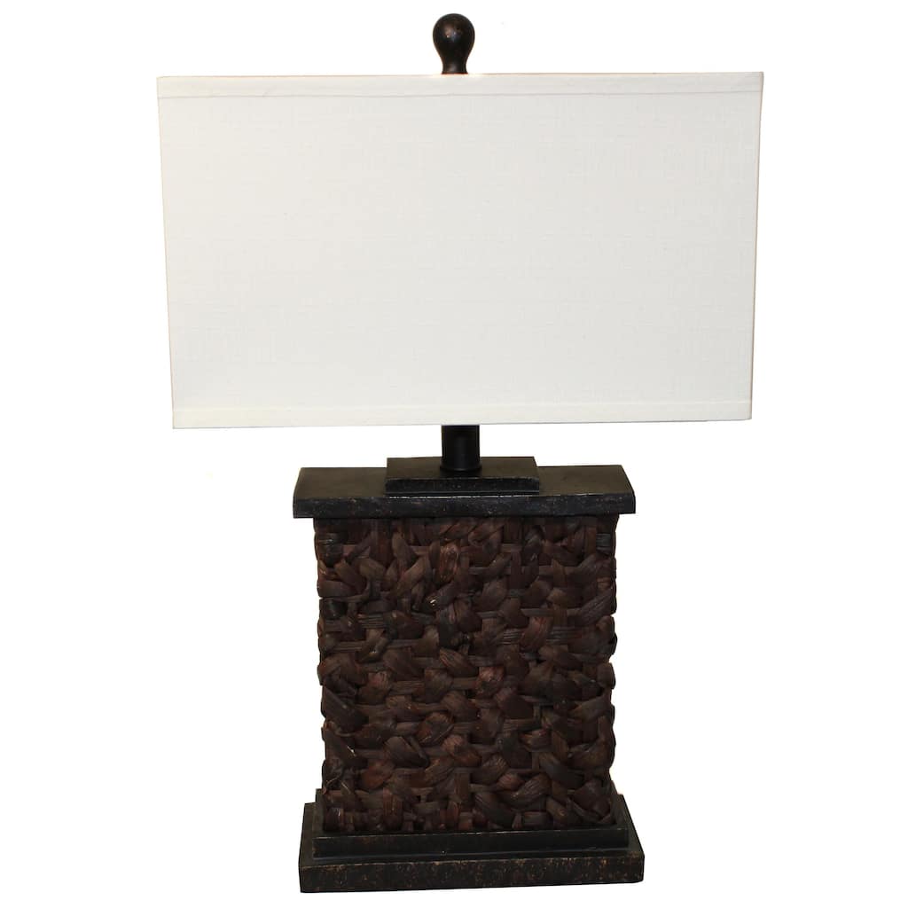 Casa Cortes Rattan 28-inch High Table Lamp