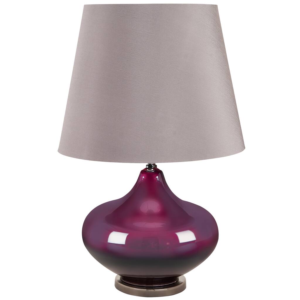 Casa Cortes Amethyst Glass Table Lamp