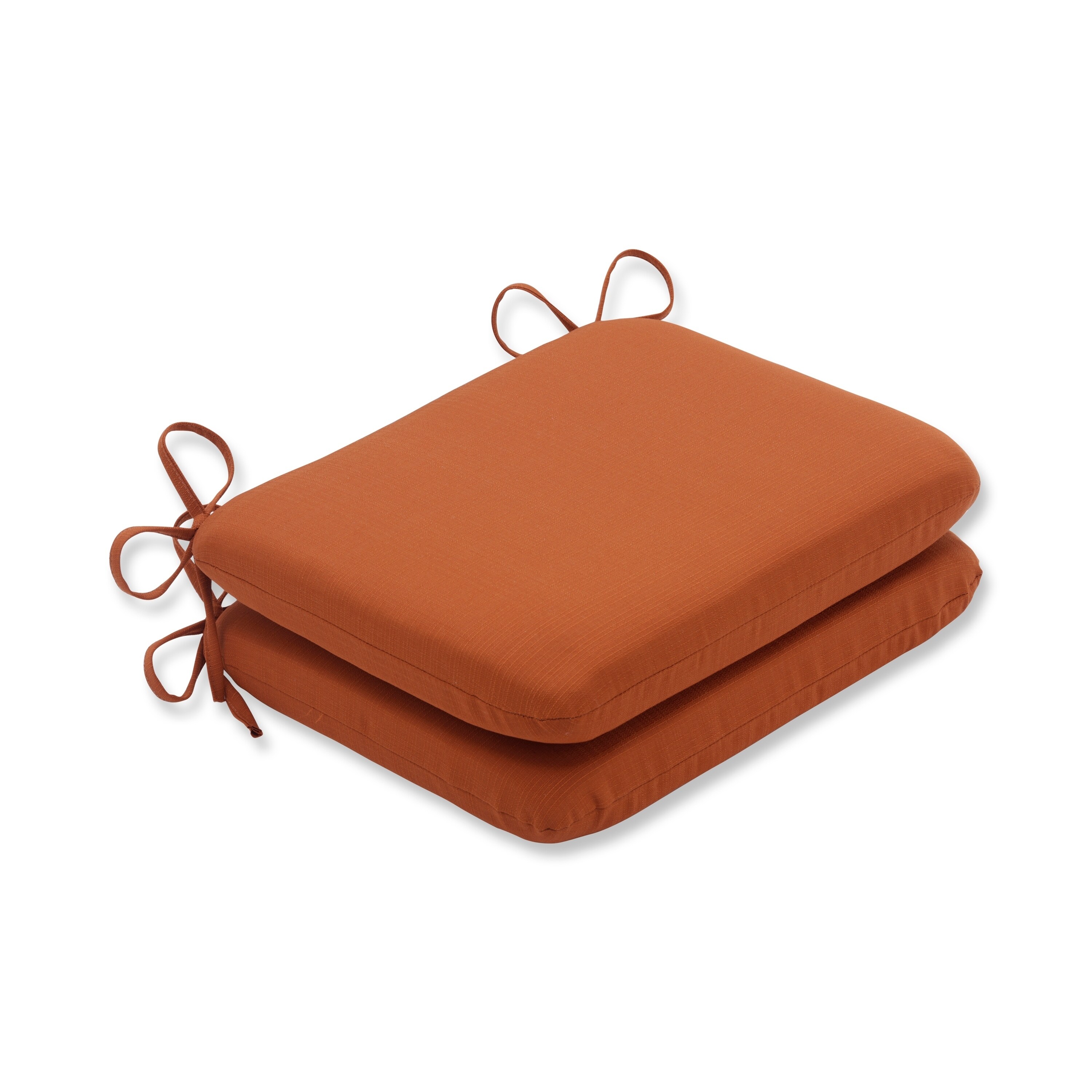 Shop Pillow Perfect Cinnabar Polyester Burnt Orange Round Outdoor