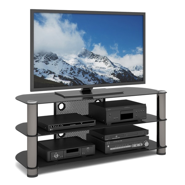 Shop Sonax NY-9504 New York 50-inch Metal and Glass TV ...