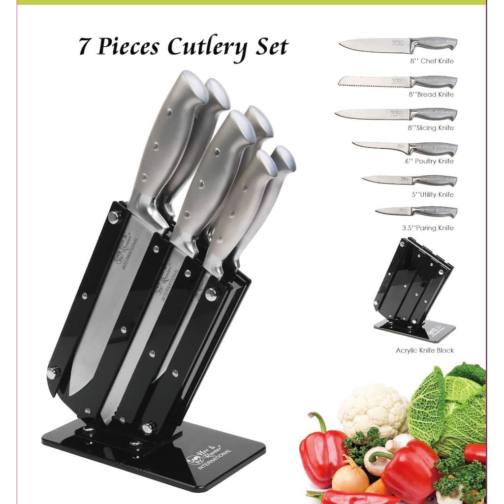 Hen & Rooster 6-piece Kitchen Set with Block