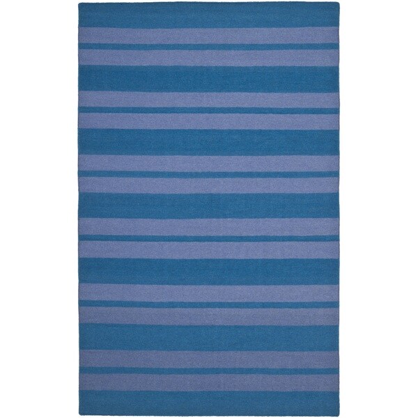 Safavieh Handwoven Moroccan Reversible Dhurrie Turquoise Wool Rug (3