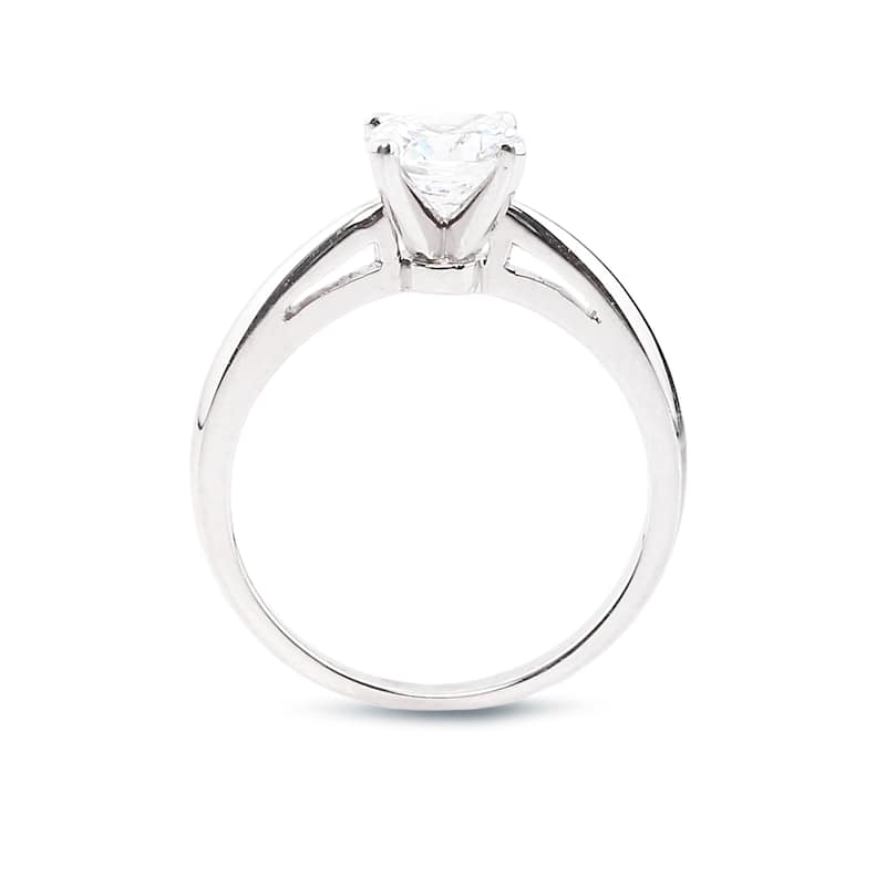 Auriya 14k Gold 3/4ctw Round Solitaire Diamond Engagement Ring Certified