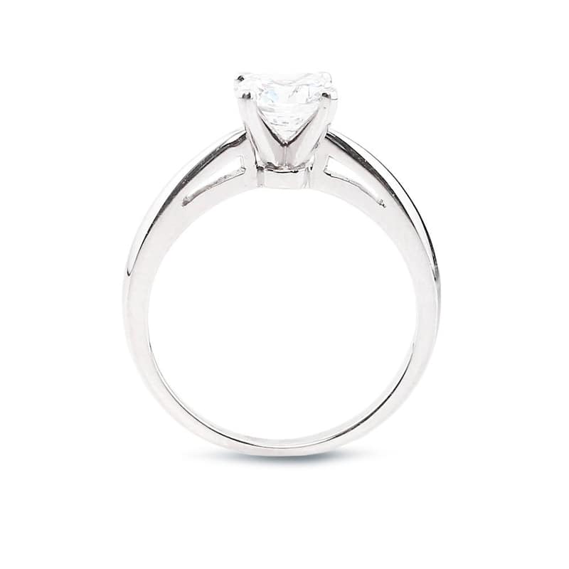 Auriya 14k Gold 1/2 carat TW Round Solitaire Diamond Engagement Ring (H-I, SI1-SI2)