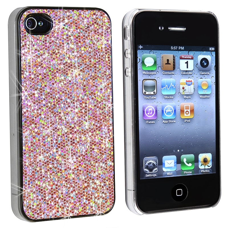 Light Pink Bling Case for Apple iPhone 4  