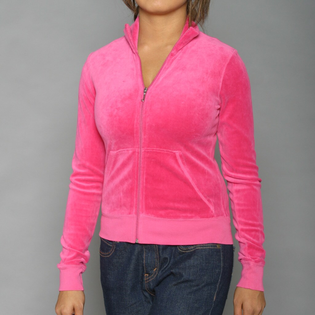 Juicy Couture Womens Fuschia Nook & Cranny Track Jacket