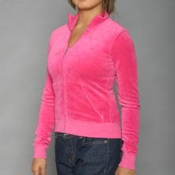 Juicy Couture Womens Fuschia Nook & Cranny Track Jacket