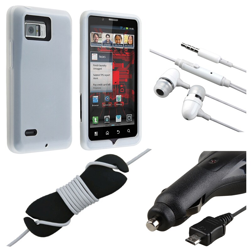 Case/ Headset/ Wrap/ Car Charger for Motorola Droid Bionic XT875