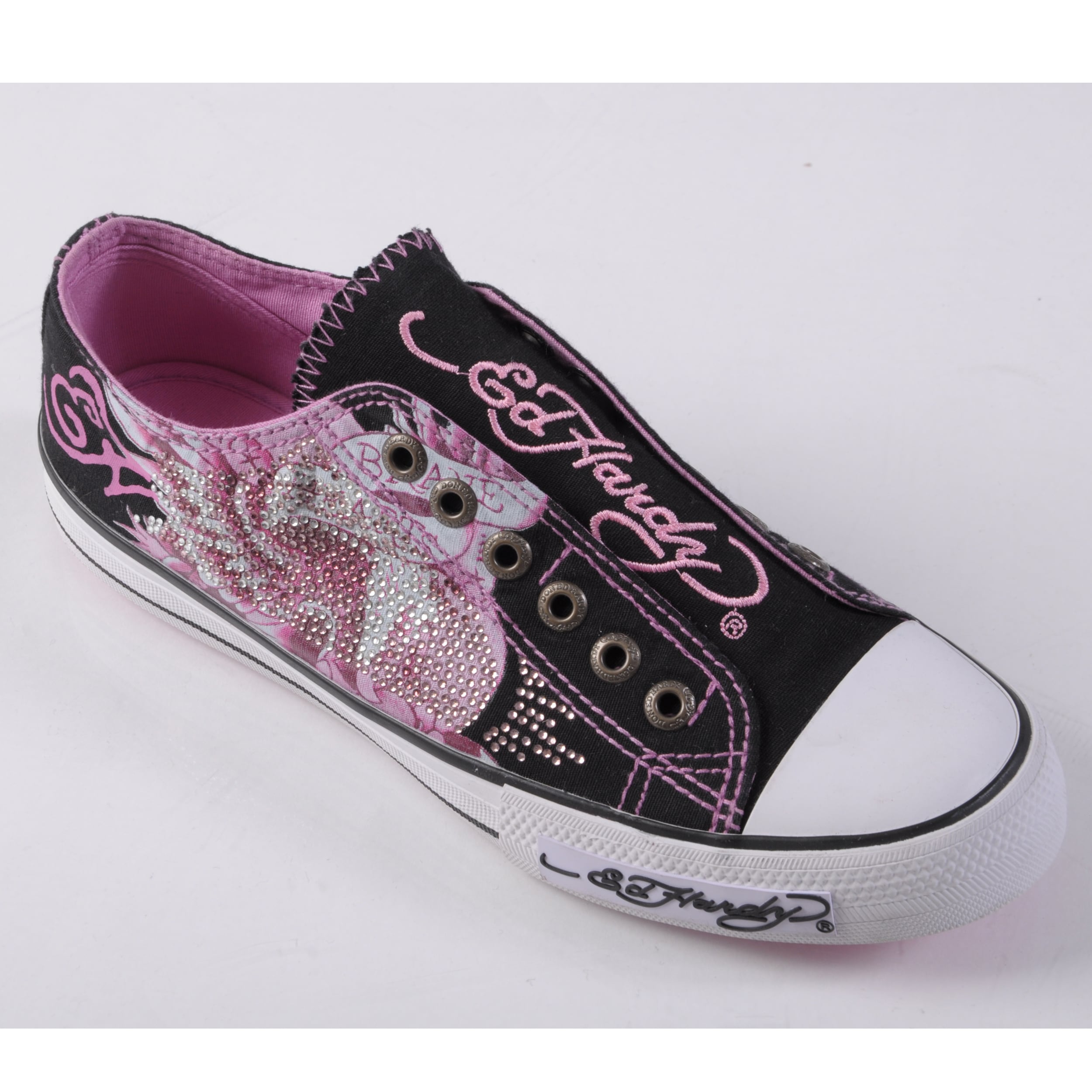 Ed Hardy Women's Lowrise Graphic Print Slip-on Sneakers - Free Shipping ...