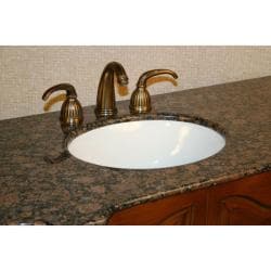 Silkroad Exclusive 64 inch Stone Countertop Bathroom Vanity Lavatory